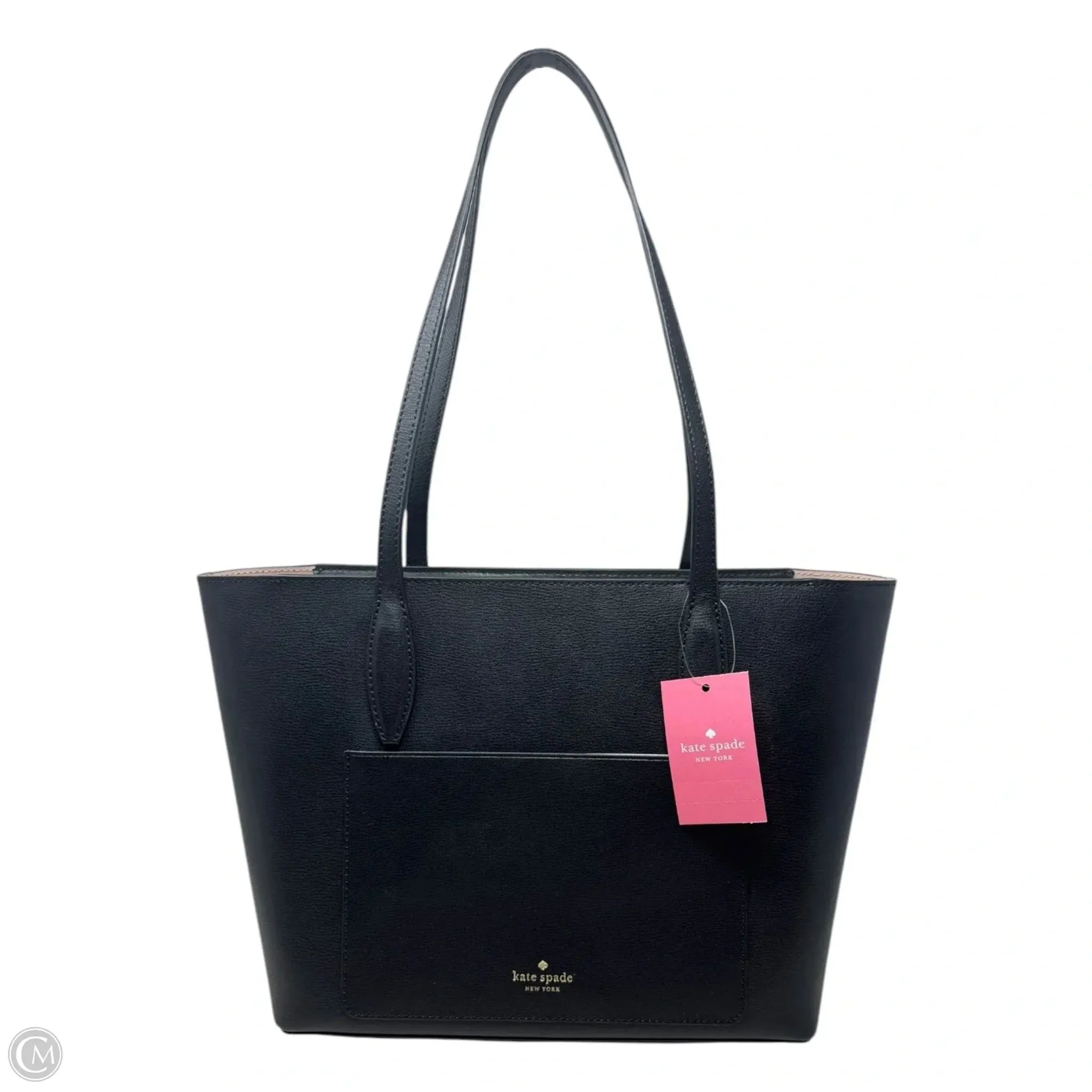 Adel Refined Grain Leather Tote Designer By Kate Spade, Size: Medium