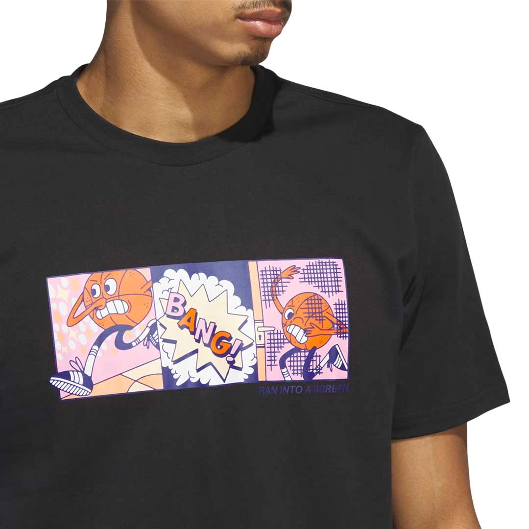 adidas - Men's Lil' Stripe Basketball Graphic T-Shirt (IC1867)