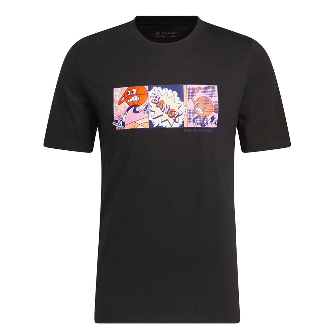adidas - Men's Lil' Stripe Basketball Graphic T-Shirt (IC1867)
