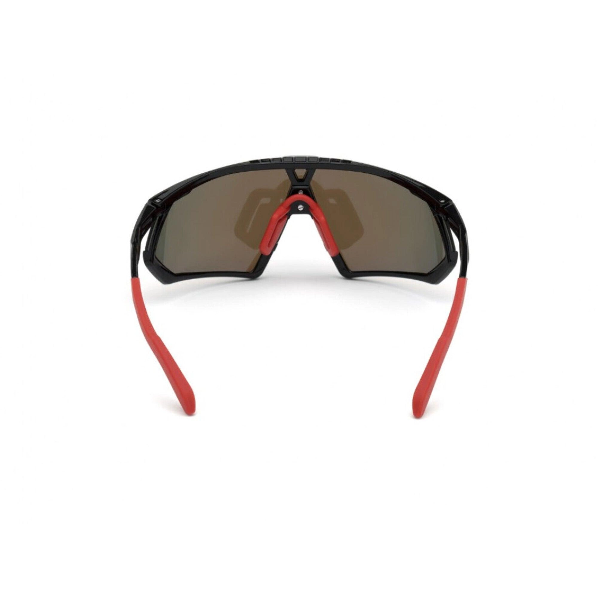 Adidas Men's Sunglasses - Shiny Black Frame Roviex Mirrored Lens | ADIDAS SP0001 01L