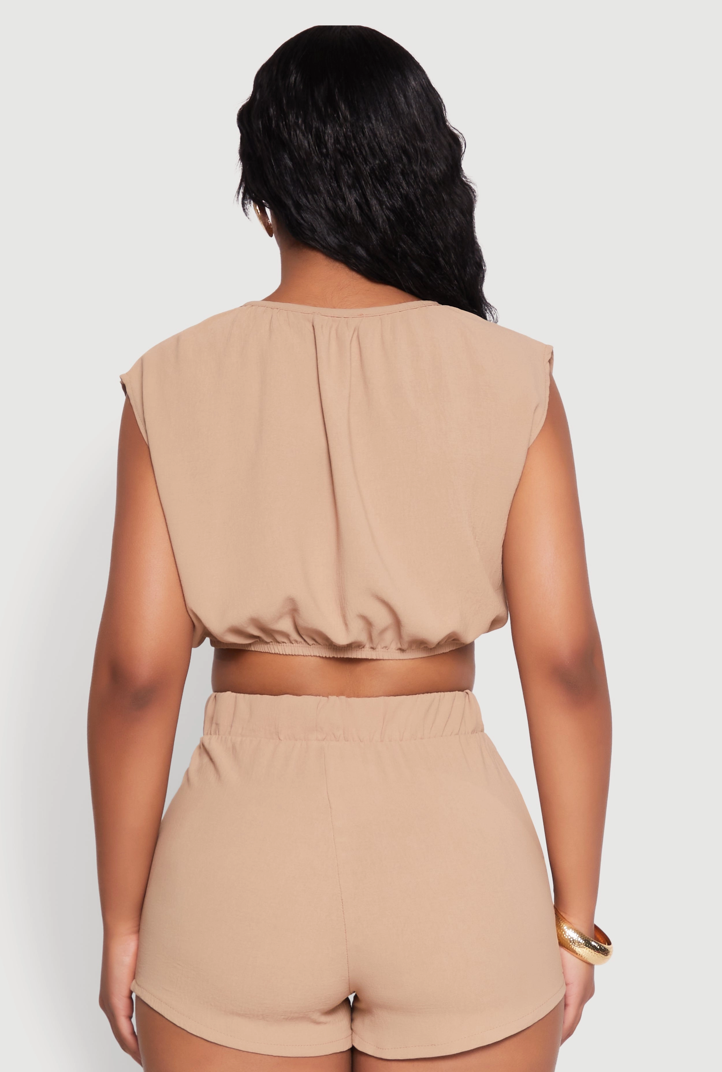 Airy Dolman Sleeve Crop Top