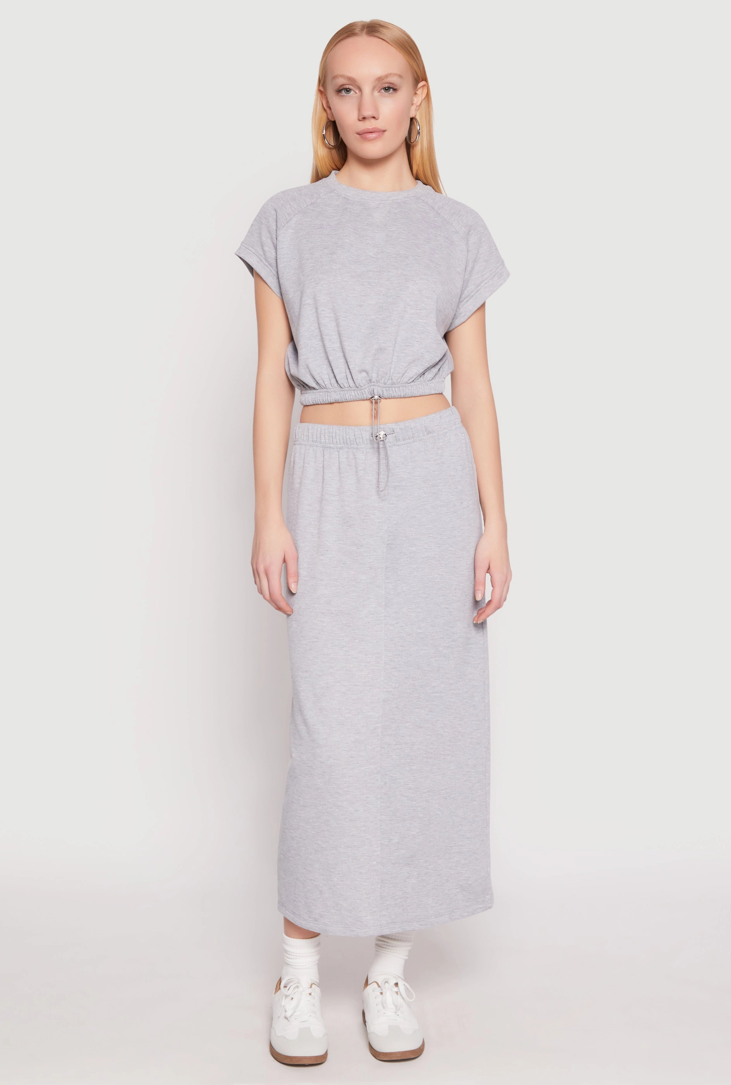 Almost Famous Fleece Maxi Skirt