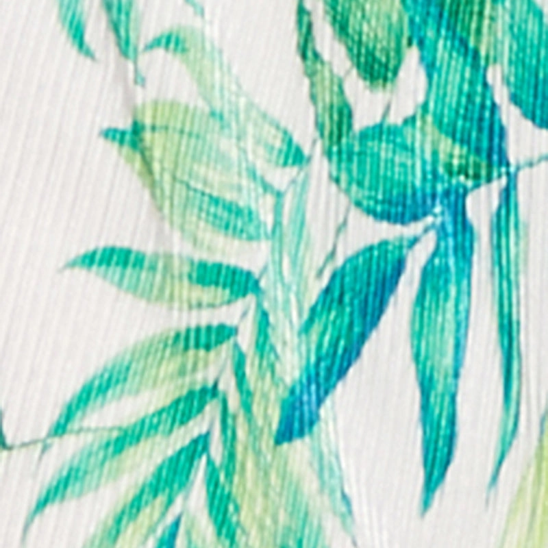 Almost Famous Plisse Tropical Print Palazzo Pants