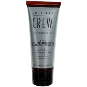 American Crew Men's - 2-in-1 Skin Moisturizer and Beard Conditioner, 3.3 oz