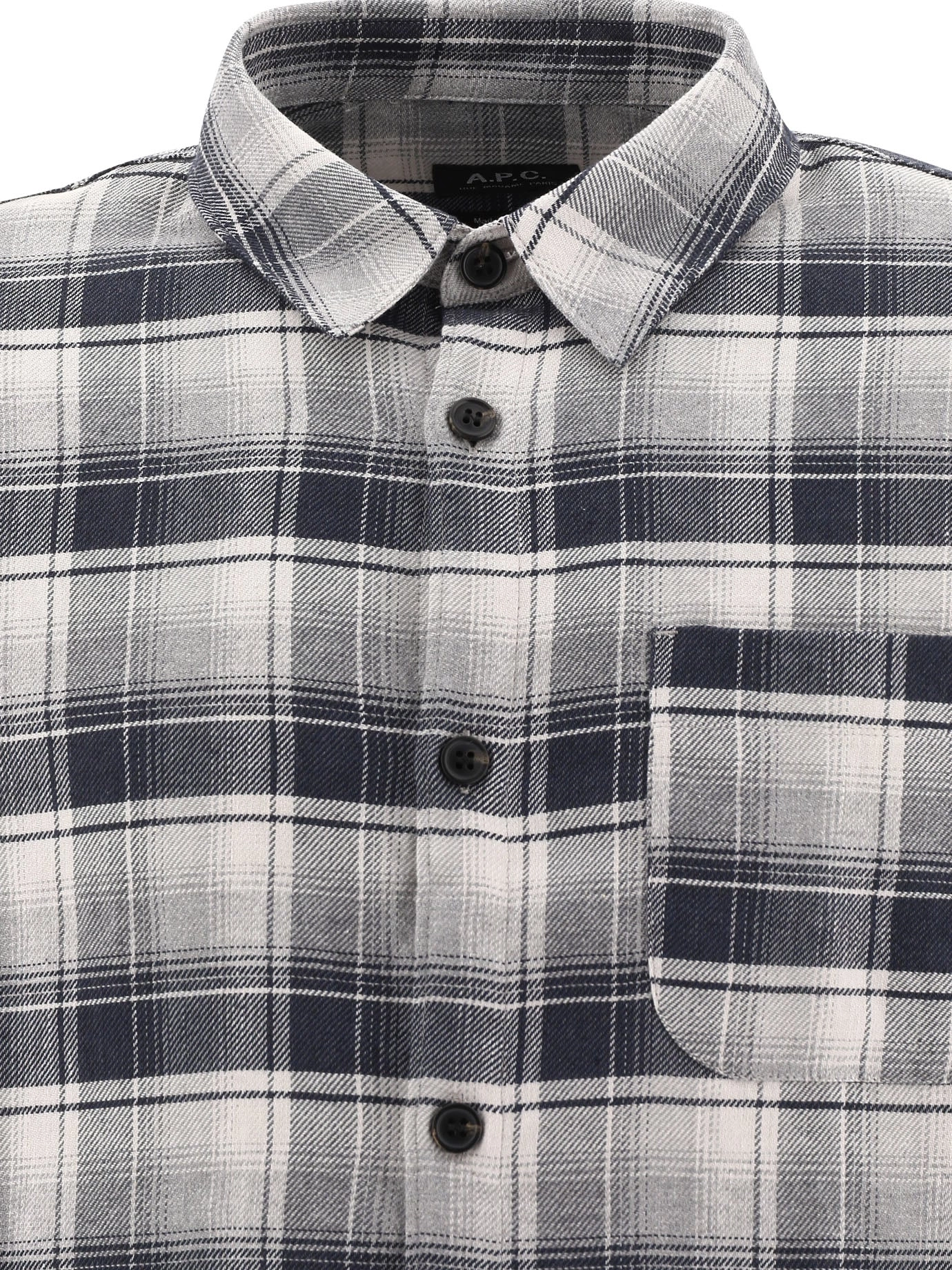 A.P.C. Checked Long-Sleeved Shirt