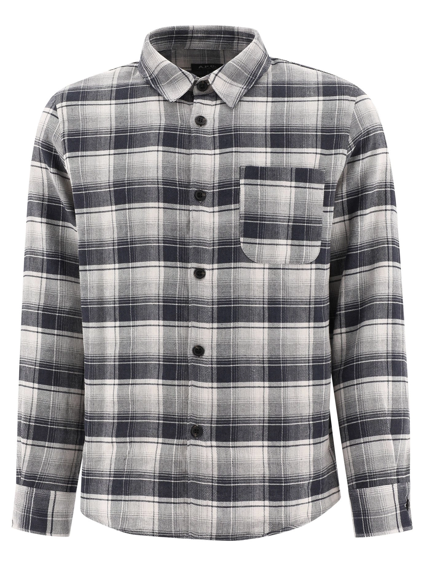 A.P.C. Checked Long-Sleeved Shirt