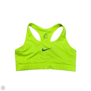 Athletic Bra By Nike Apparel In Yellow, Size: M