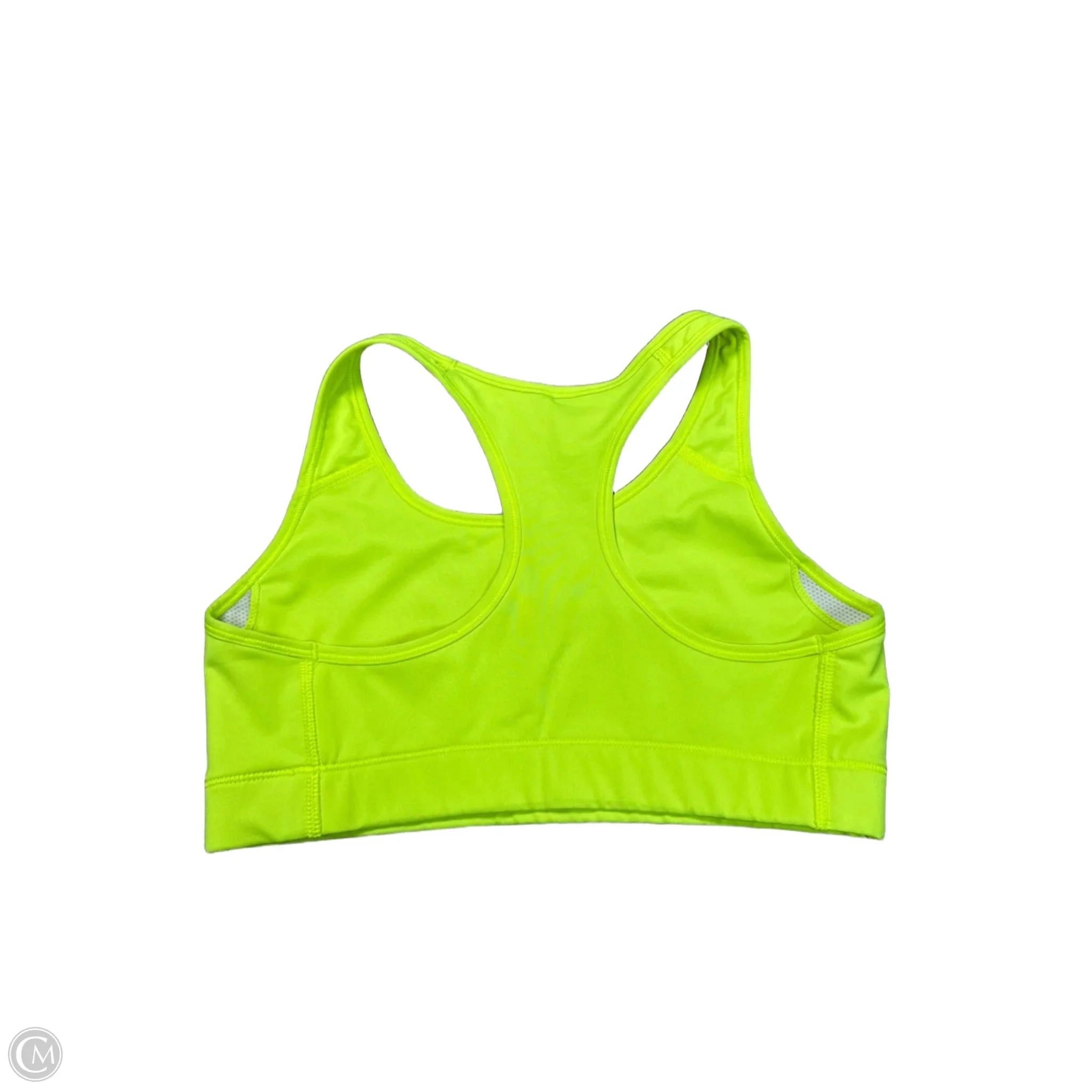 Athletic Bra By Nike Apparel In Yellow, Size: M