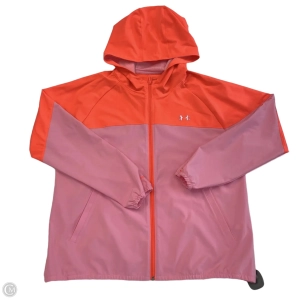 Athletic Jacket By Under Armour In Orange & Pink, Size: Xl