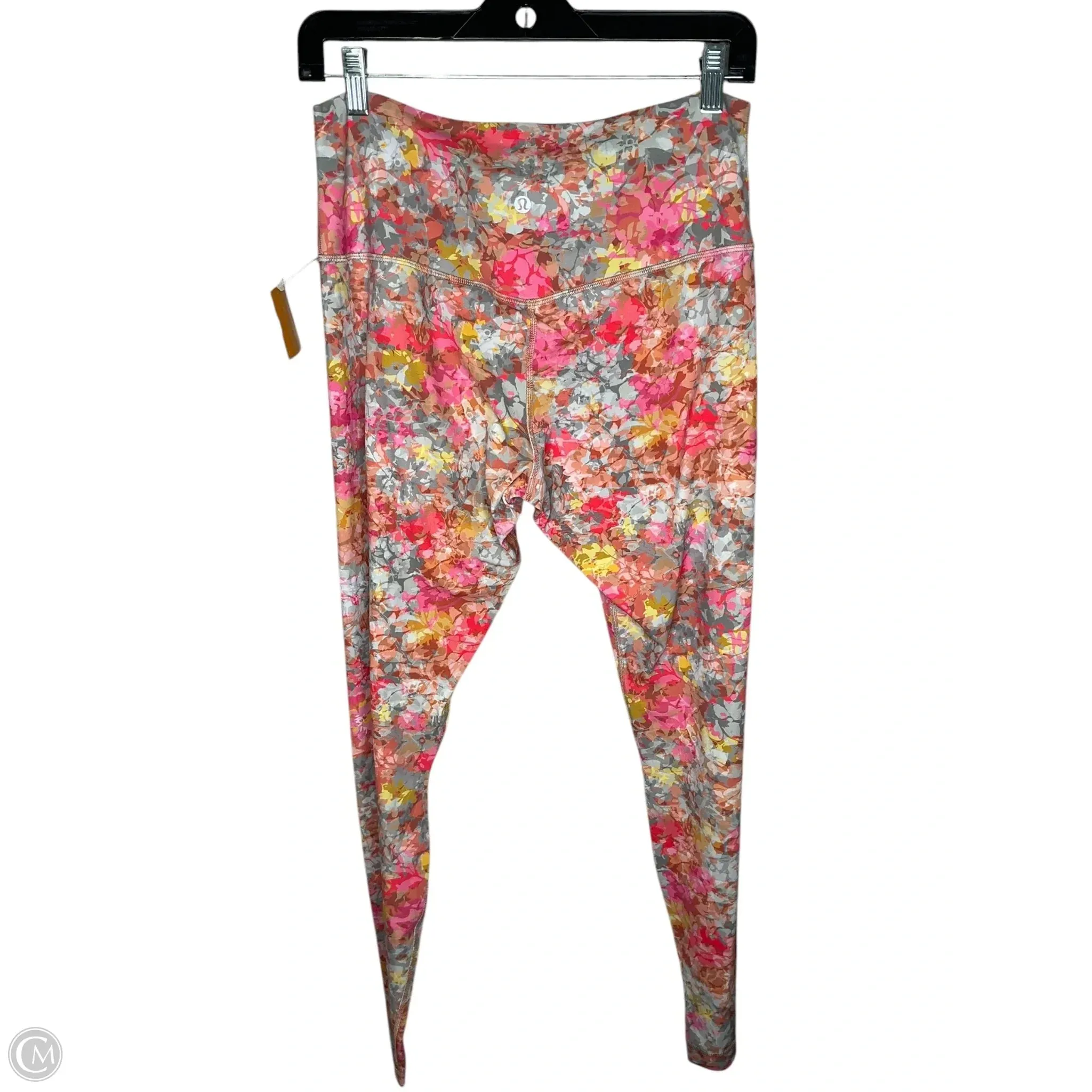 Athletic Leggings By Lululemon In Floral Print, Size: 12