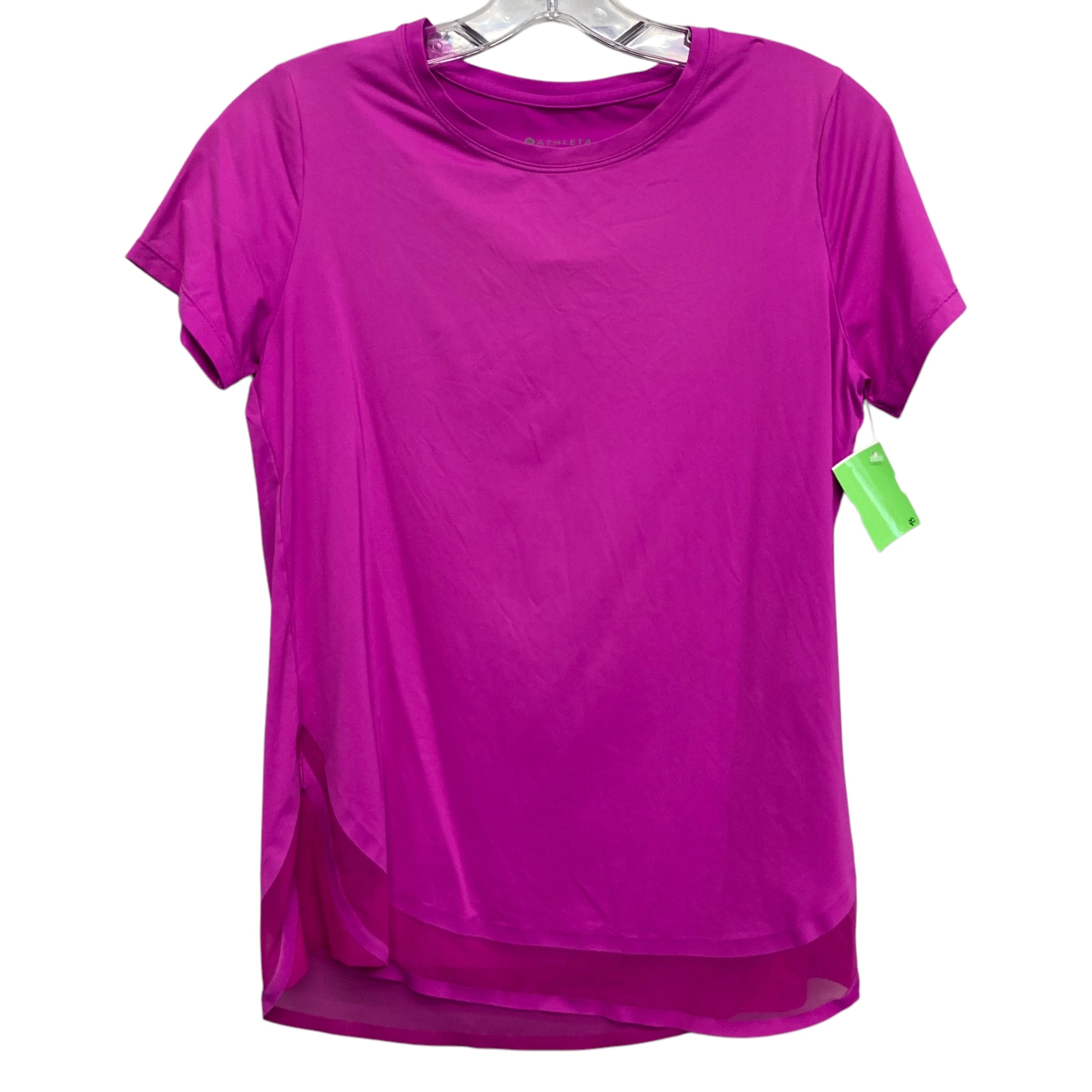 Athletic Top Ss By Athleta In Pink, Size:Xs