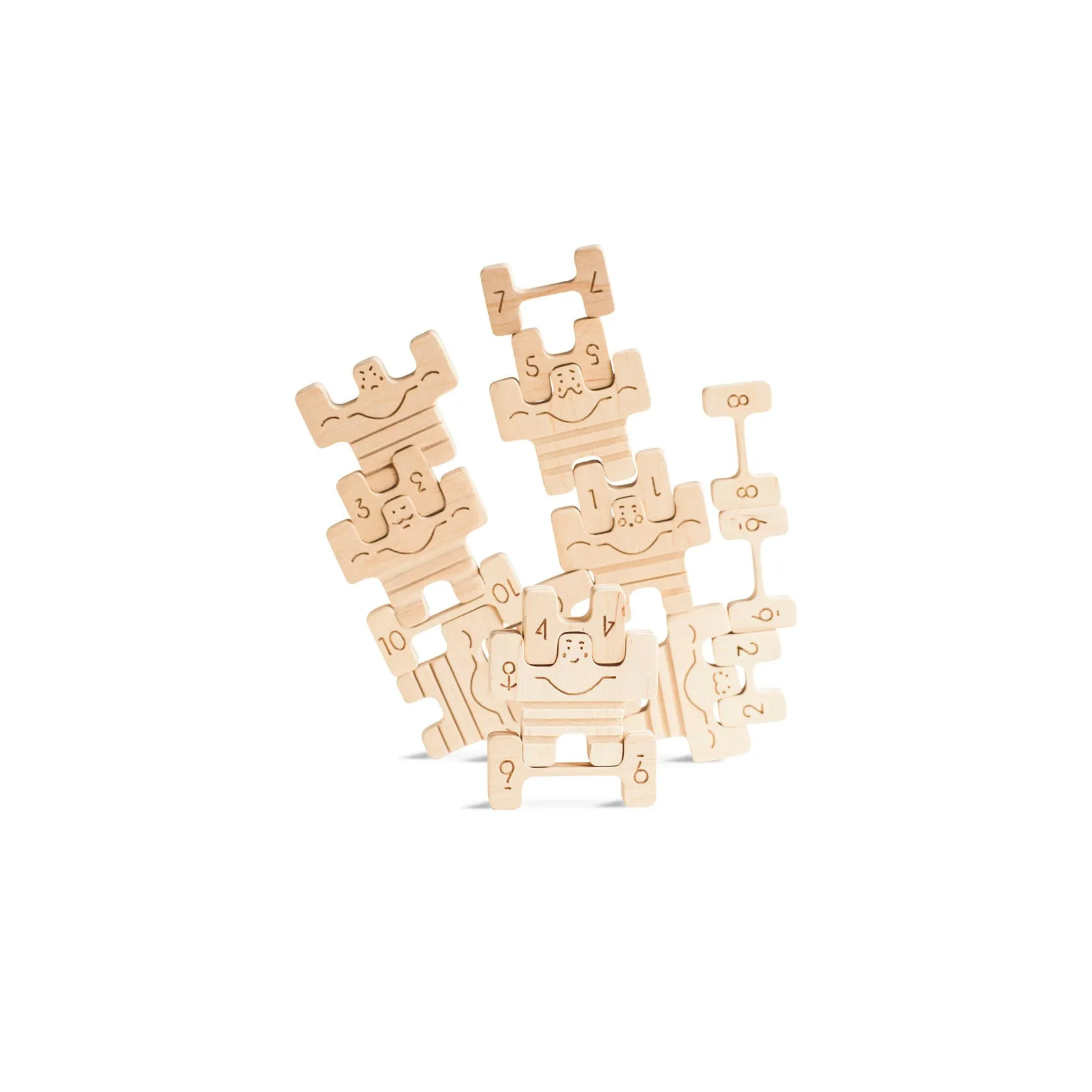 babai Wooden Constructor Circus Athletes