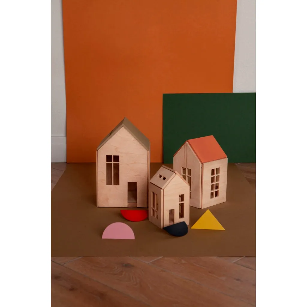 babai Wooden Dollhouse On The Magnets L Khaki