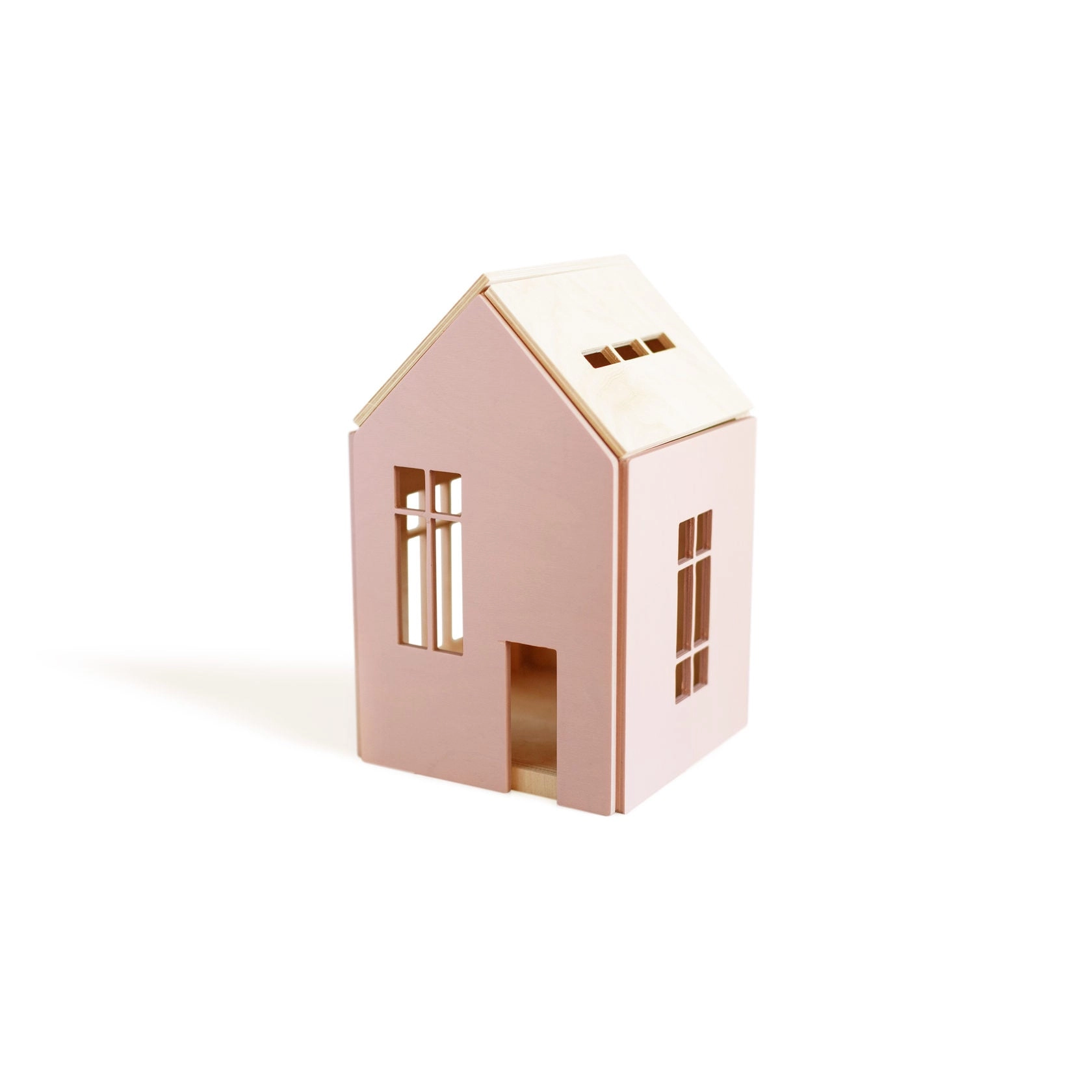 babai Wooden Dollhouse On The Magnets L Pink