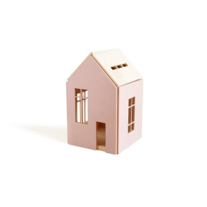 babai Wooden Dollhouse On The Magnets L Pink