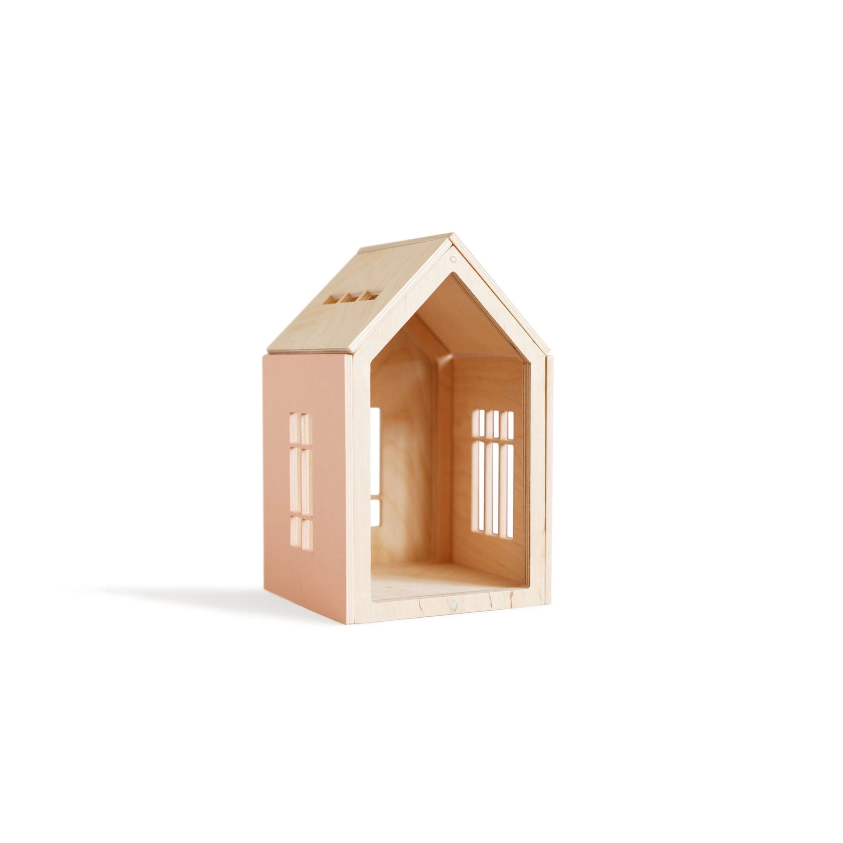 babai Wooden Dollhouse On The Magnets L Pink