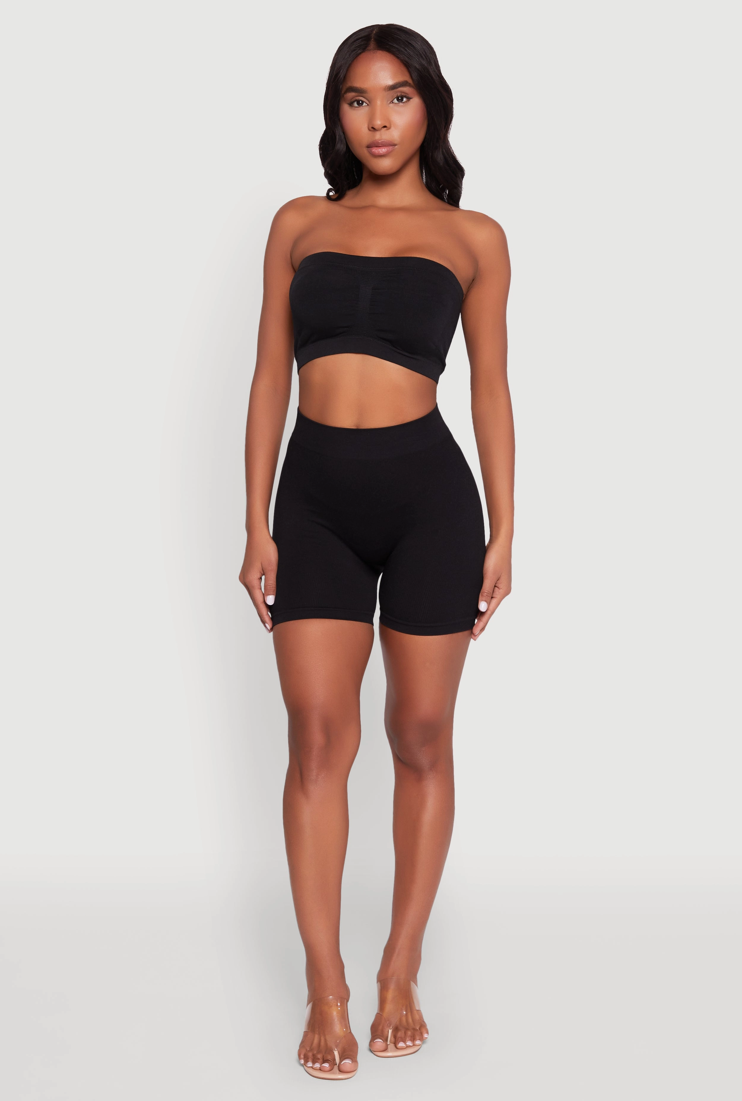 Basic Seamless Padded Bandeau Top
