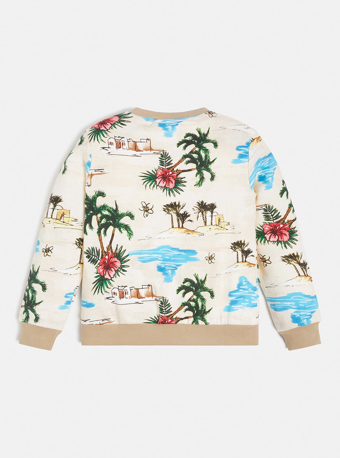 Beige Desert Print Long Sleeve Top (7-16)