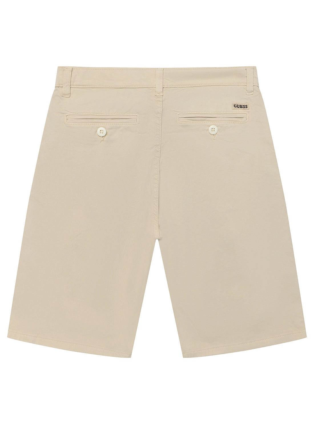 Beige Sateen Chino Shorts (7-16)