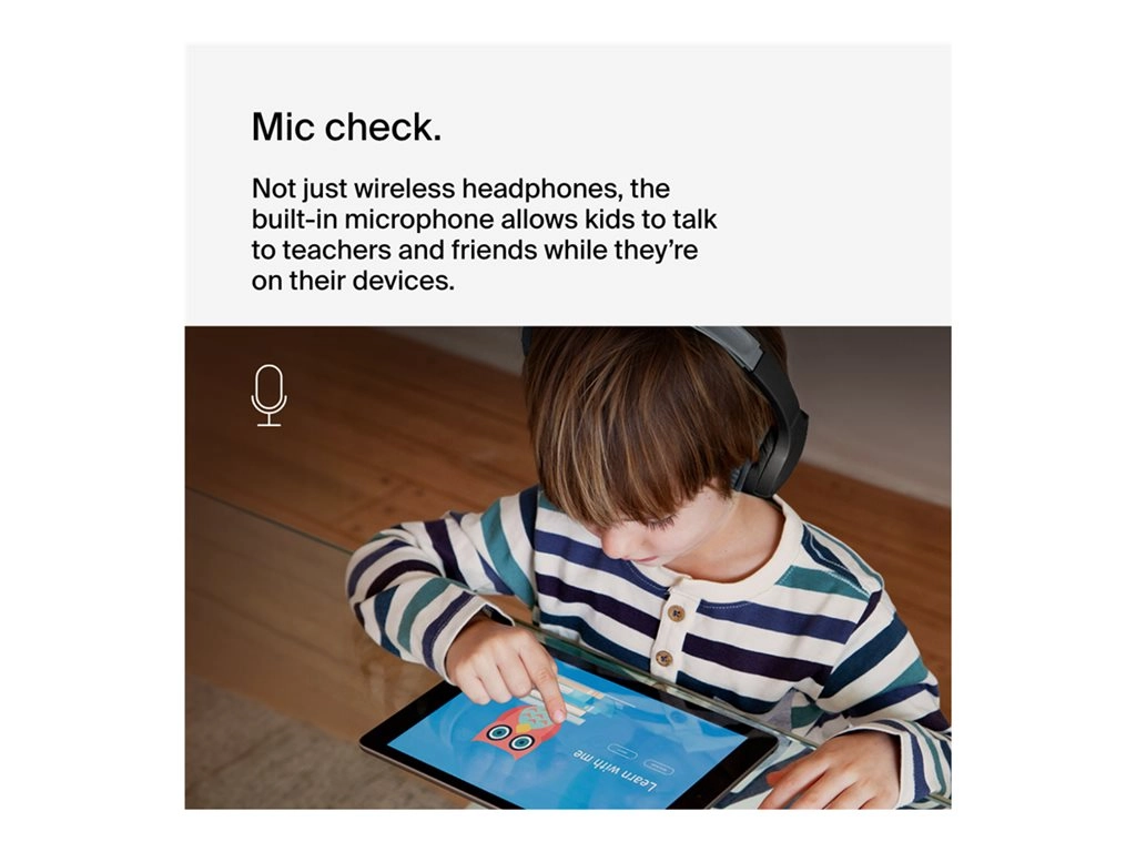 Belkin SoundForm Mini - Headphones with mic - on-ear - Bluetooth - wireless, wired - 3.5 mm jack - black AUD002BTBKV3