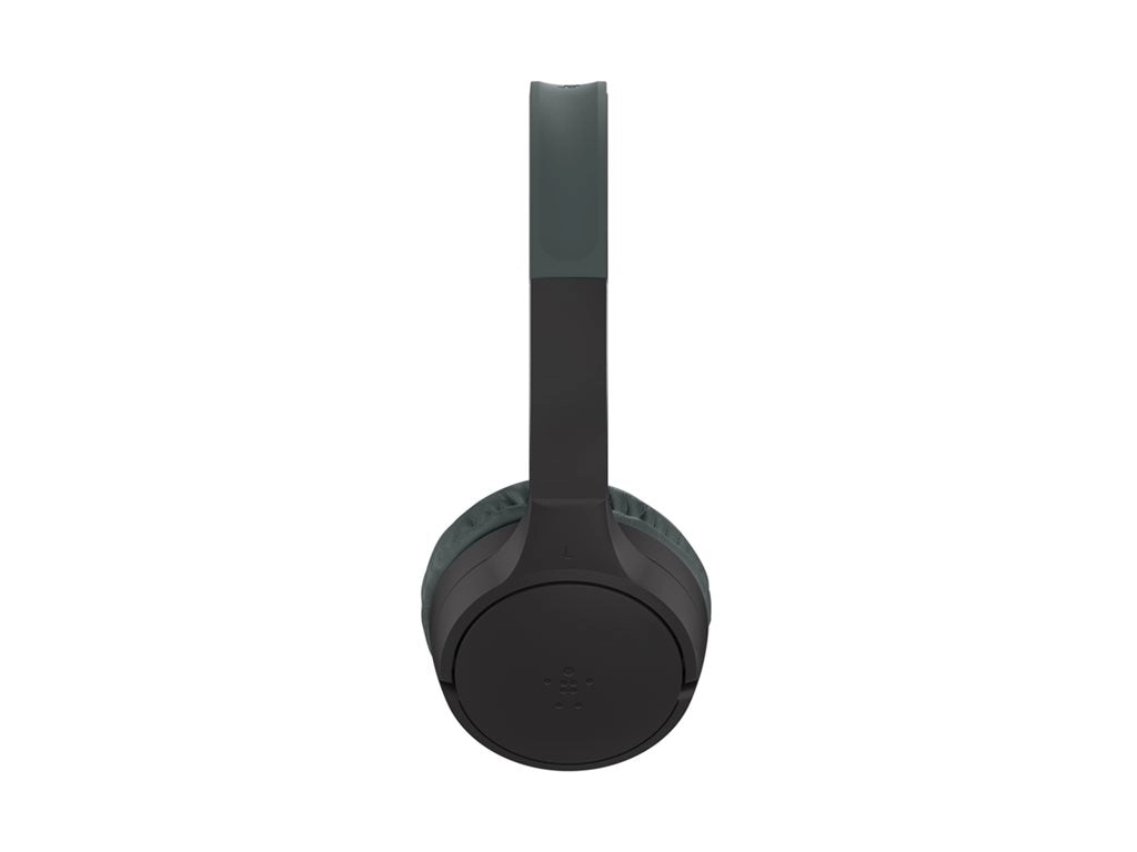 Belkin SoundForm Mini - Headphones with mic - on-ear - Bluetooth - wireless, wired - 3.5 mm jack - black AUD002BTBKV3