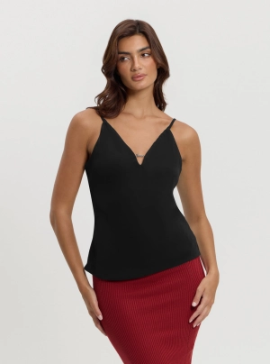 Black Caroline Tank Top