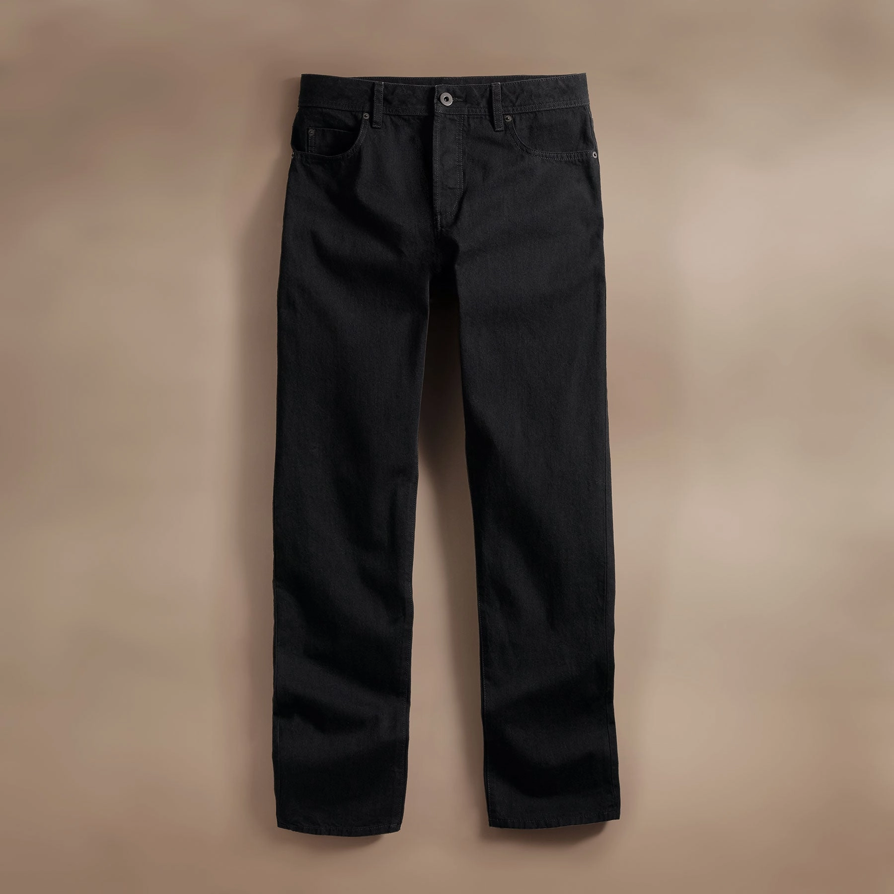 Black Denim 5 Pocket Pant - Black
