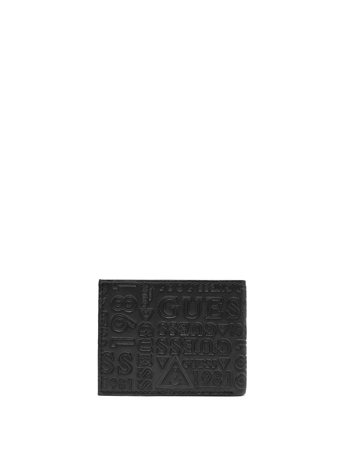 Black Logo Coso All Over Embossed Wallet