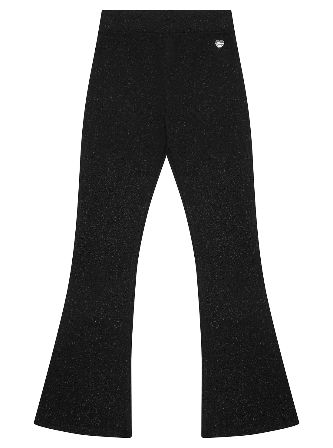 Black Punto Milano Flare Leggings (7-16)