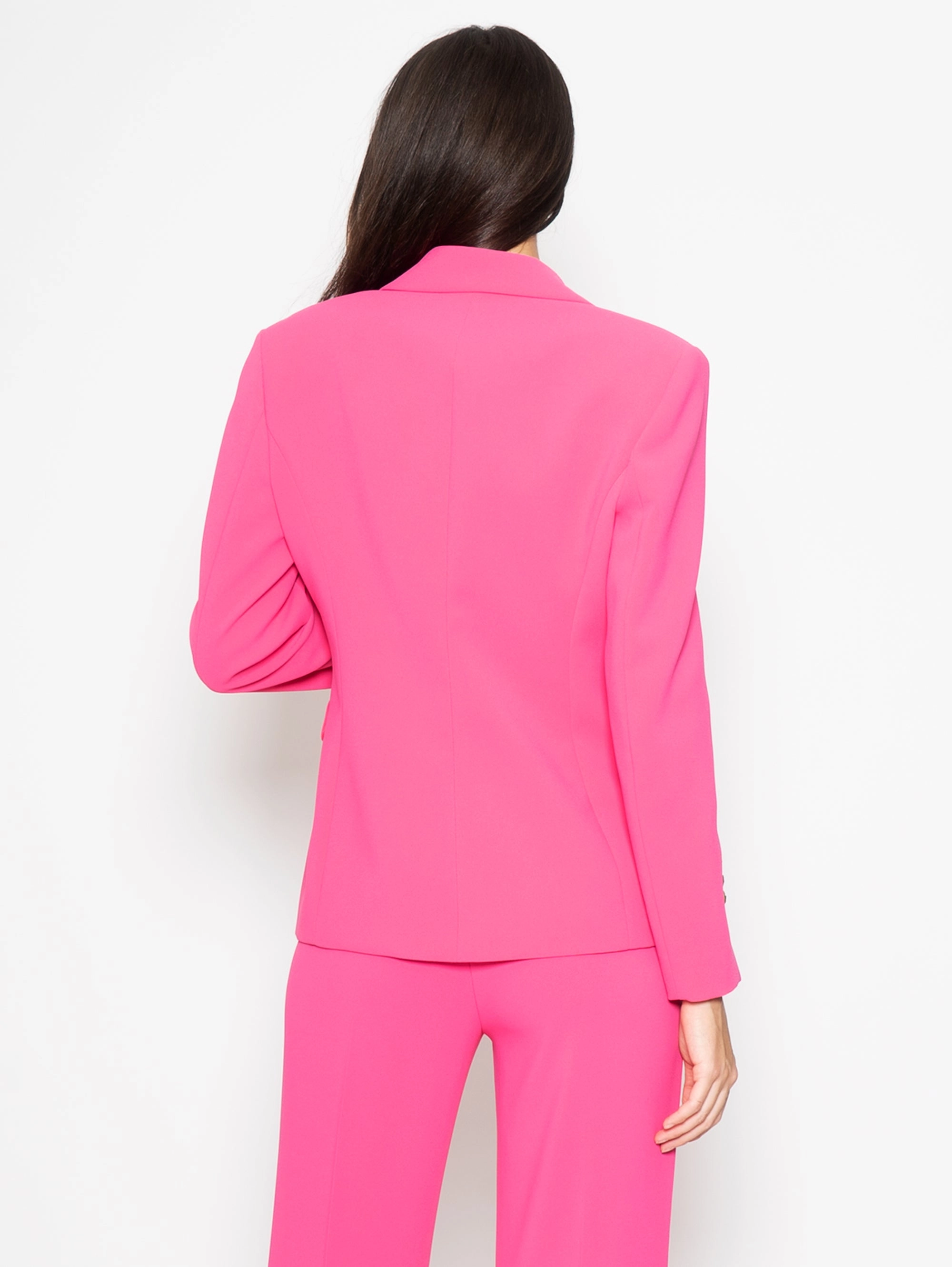 Blazer in Crepe Stretch Fucsia