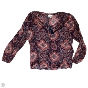 Blouse Long Sleeve By Lucky Brand In Multi-colored, Size: Xl