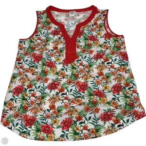 Blouse Sleeveless By Clothes Mentor In Red, Size: 2x