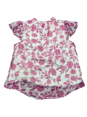 Blouse Sleeveless By Lc Lauren Conrad In Pink & White, Size:M