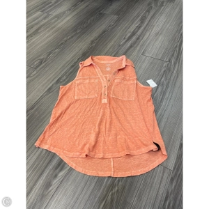 Blouse Sleeveless By Sonoma In Peach, Size: L
