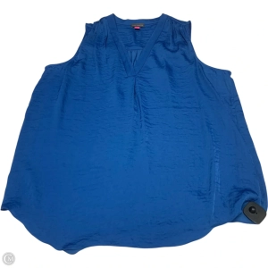Blouse Sleeveless By Vince Camuto In Blue, Size: 1x