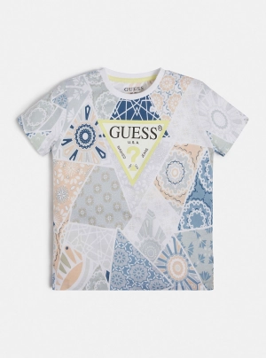 Blue Tile Print T-Shirt (7-16)