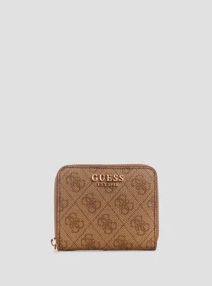 Brown Logo Laurel Small Wallet