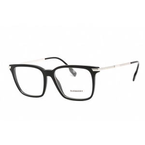 Burberry Men's Eyeglasses - Full Rim Rectangular Black Plastic Frame | 0BE2378 3001