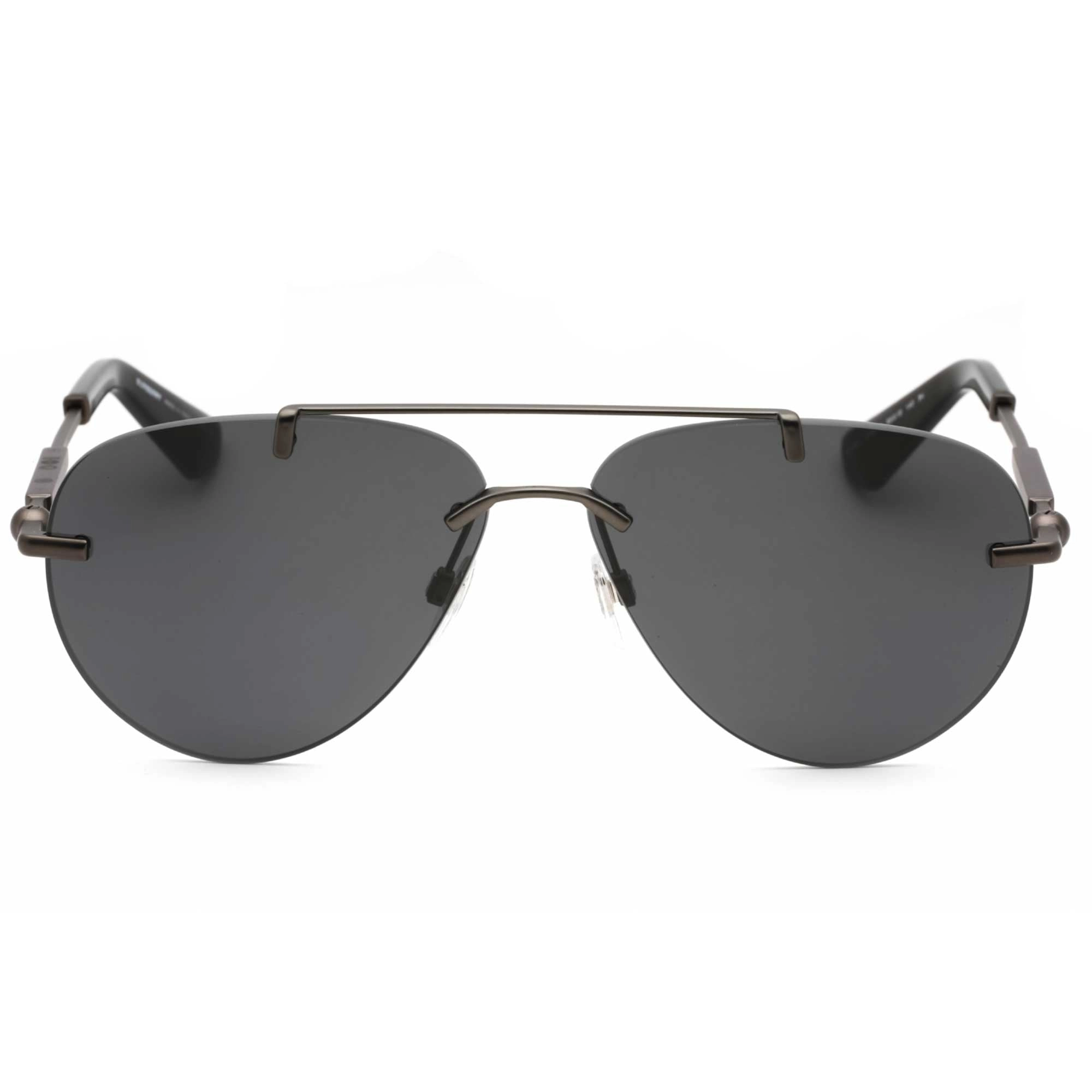 Burberry Men's Sunglasses - Dark Grey Metal Aviator Rimless Frame | 0BE3151 131687
