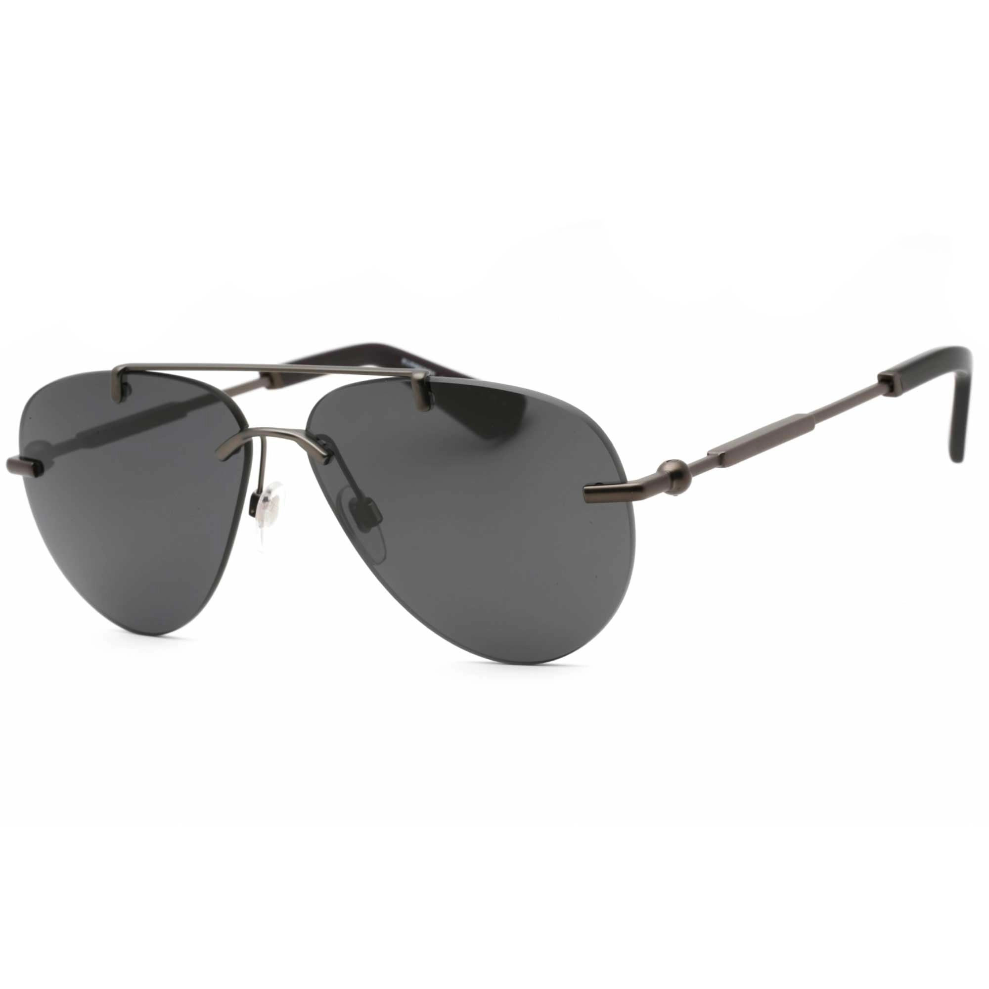 Burberry Men's Sunglasses - Dark Grey Metal Aviator Rimless Frame | 0BE3151 131687