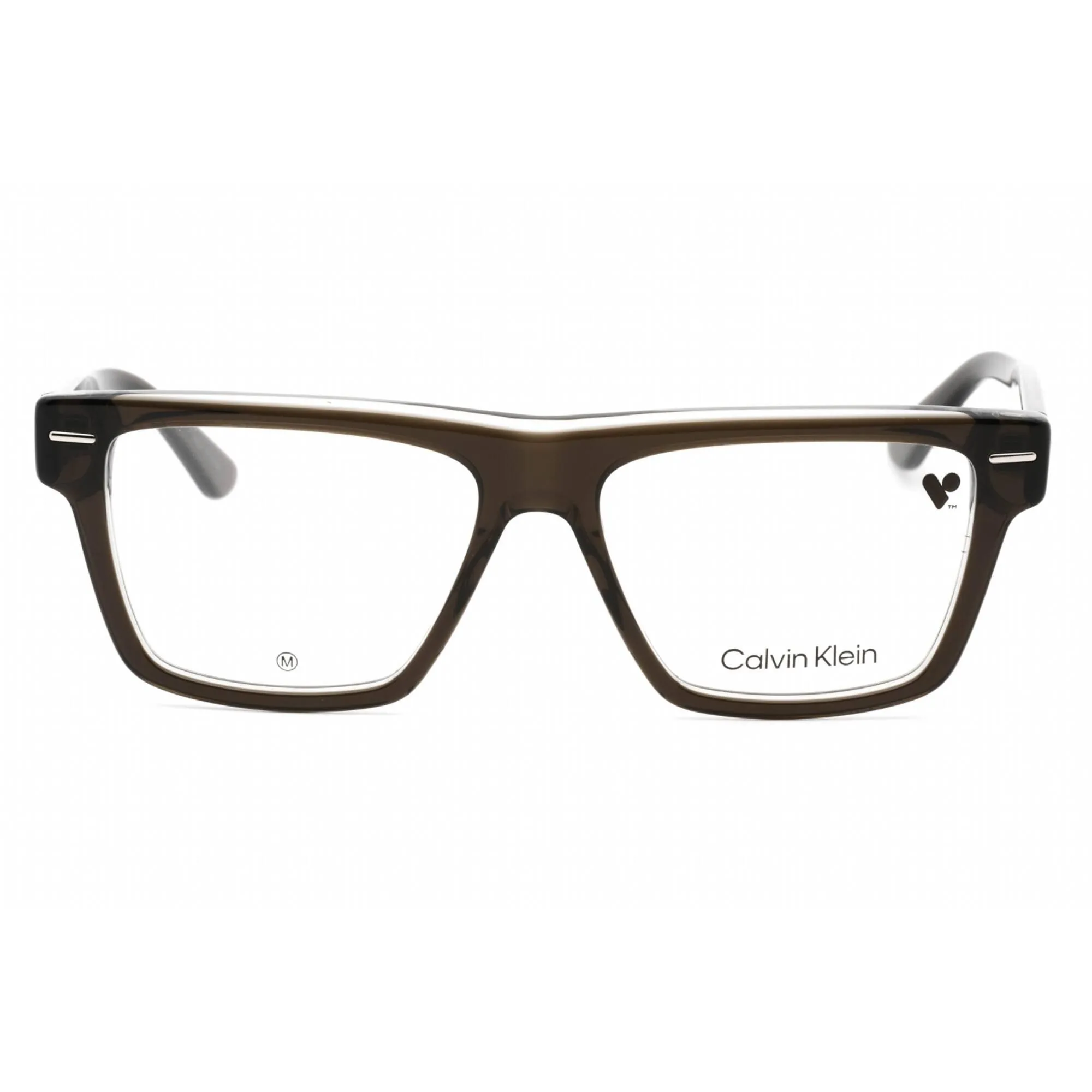 Calvin Klein Men's Eyeglasses - Grey Plastic Full Rim Rectangular Frame | CK23522 035