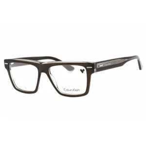 Calvin Klein Men's Eyeglasses - Grey Plastic Full Rim Rectangular Frame | CK23522 035