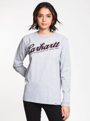 CARHARTT SCRIPT GRAPHIC LONG SLEEVE TEE - CLEARANCE