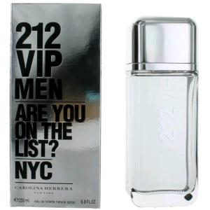 Carolina Herrera Men's Eau De Toilette Spray - 212 VIP Exquisite Fragrance, 6.7 oz