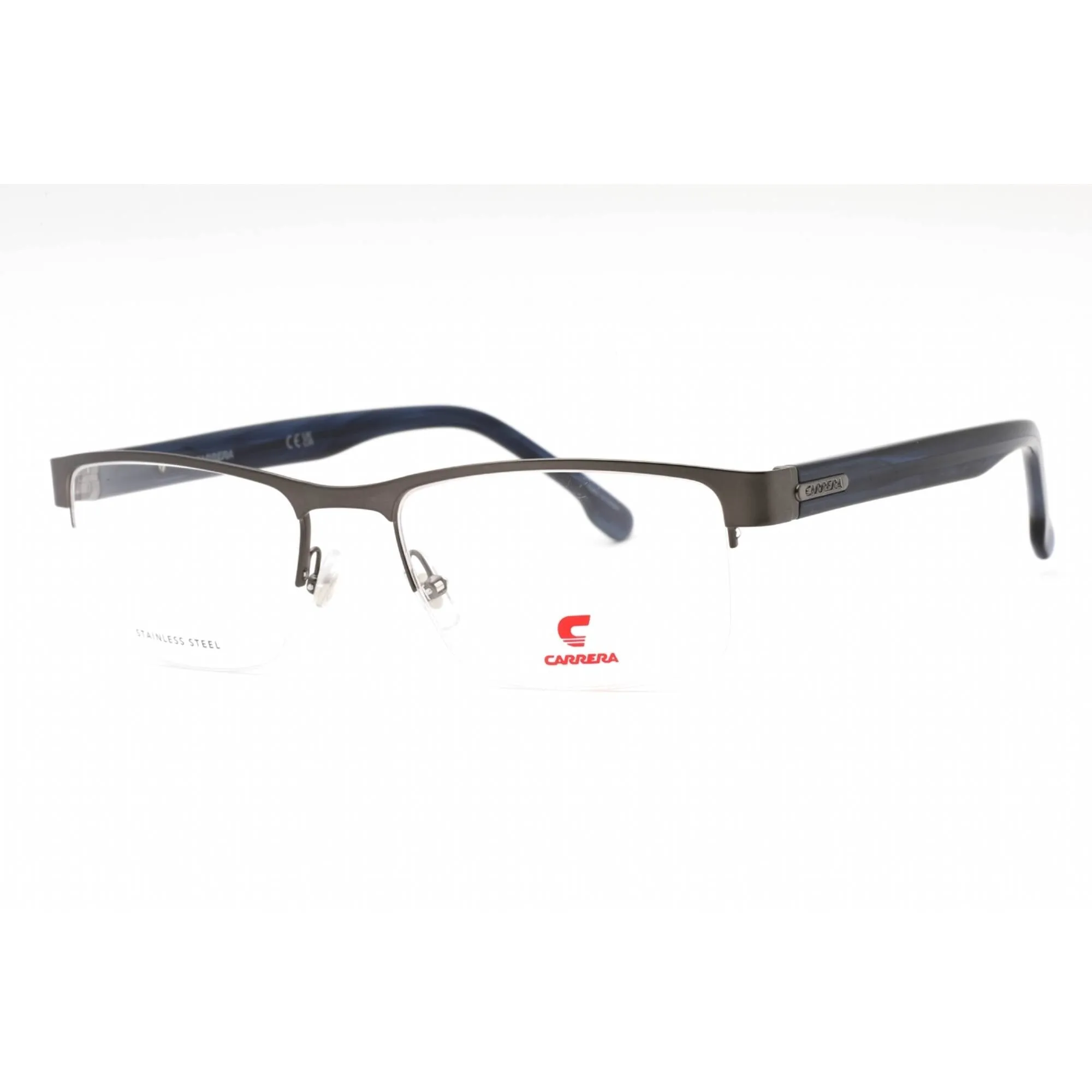 Carrera Men's Eyeglasses - Matte Dark Ruthenium Metal Half Rim | CARRERA 8888 0R80 00