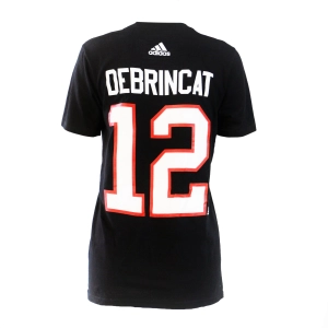 Chicago Blackhawks Black Adidas Alex Debrincat  Player Tee