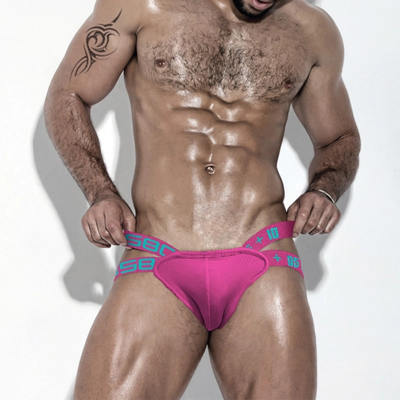 Comfortable Cotton Gay Men Sexy Underwear Thong Men Jockstrap