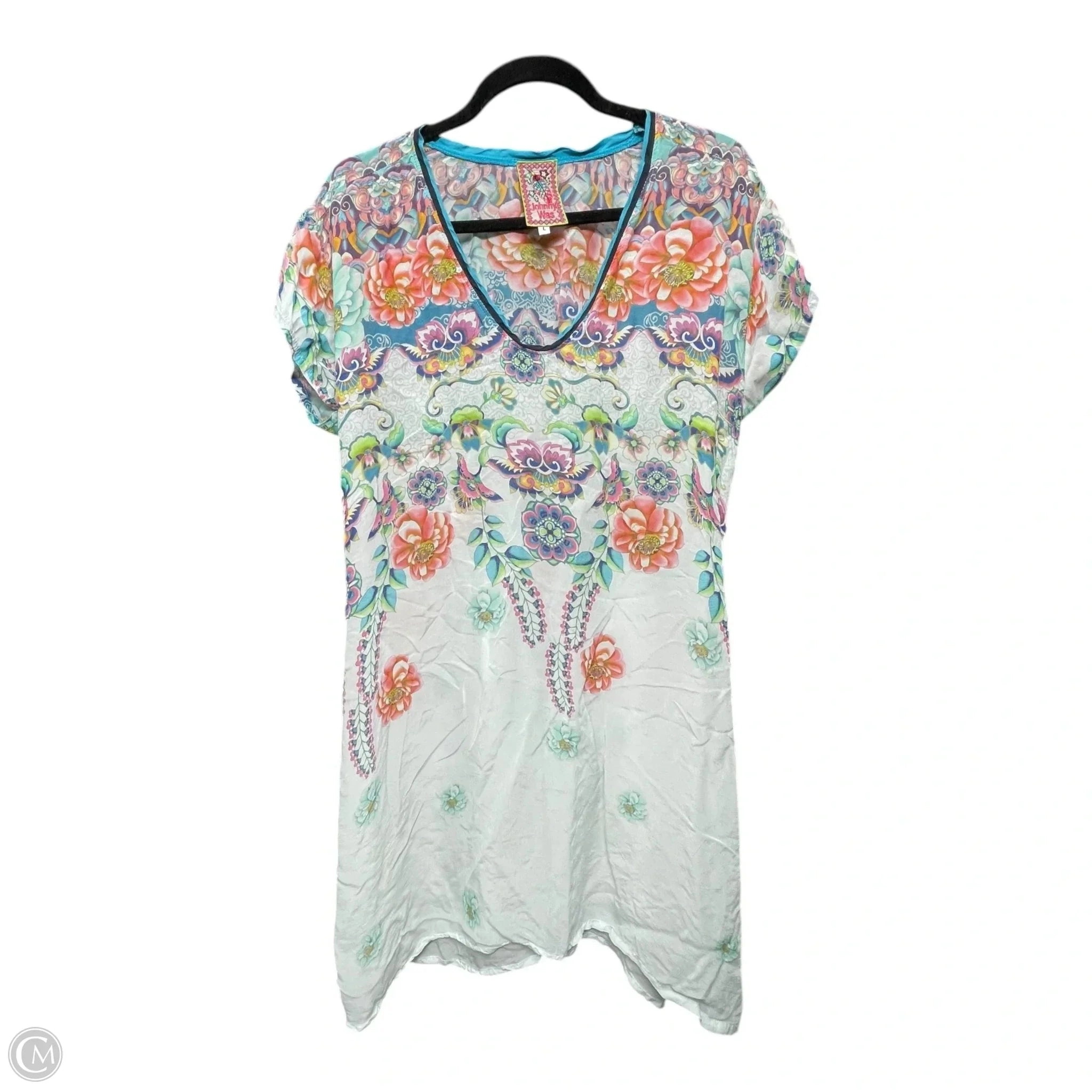 Dress Designer By Johnny Was In Multi-colored, Size: L