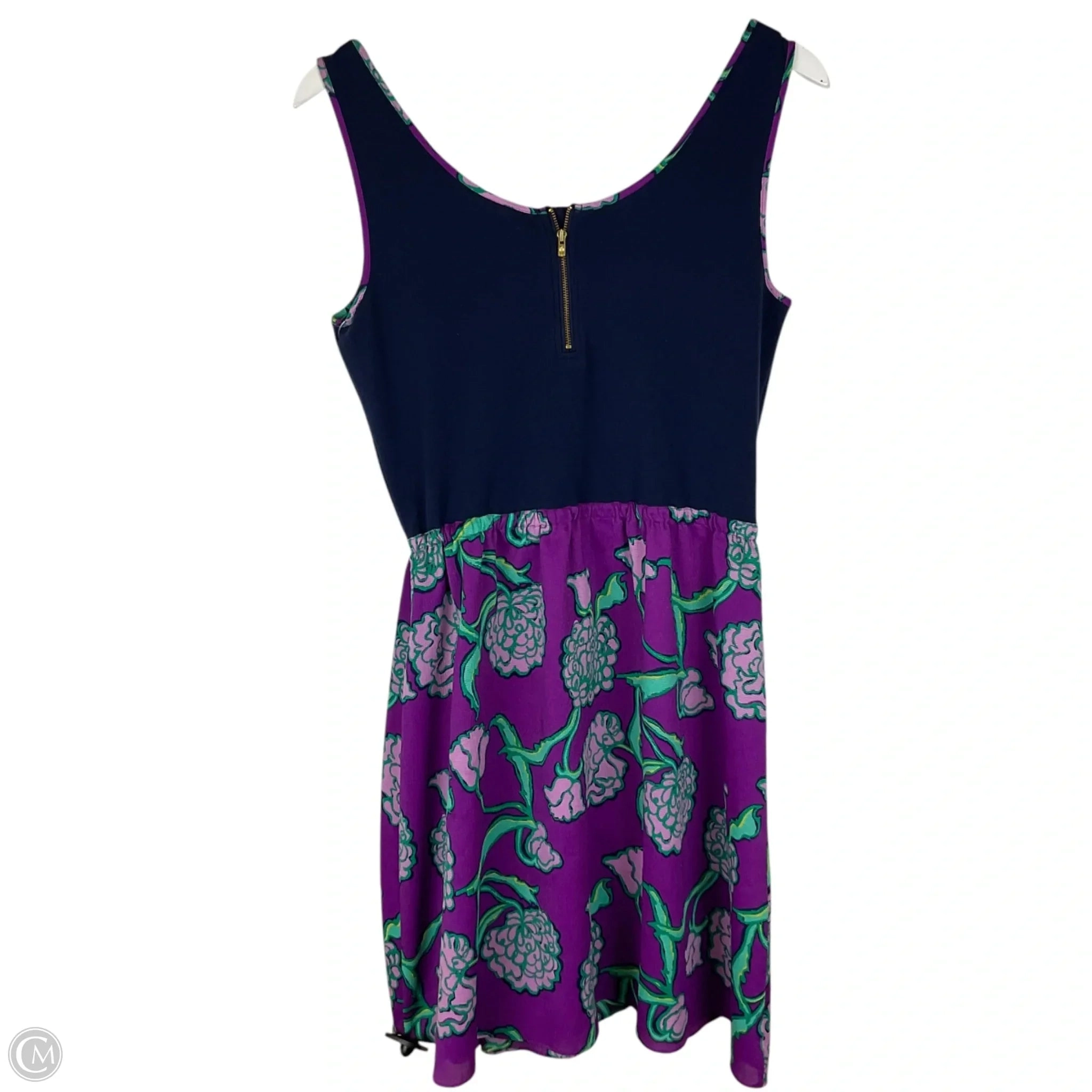 Dress Designer By Lilly Pulitzer In Blue & Purple, Size: L