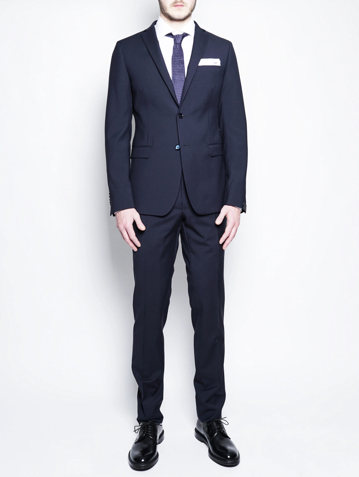 Dress in Fresh Blue Wool